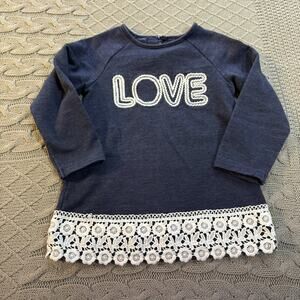 Cynthia Rowley Blue “LOVE” Dress ~ 2T